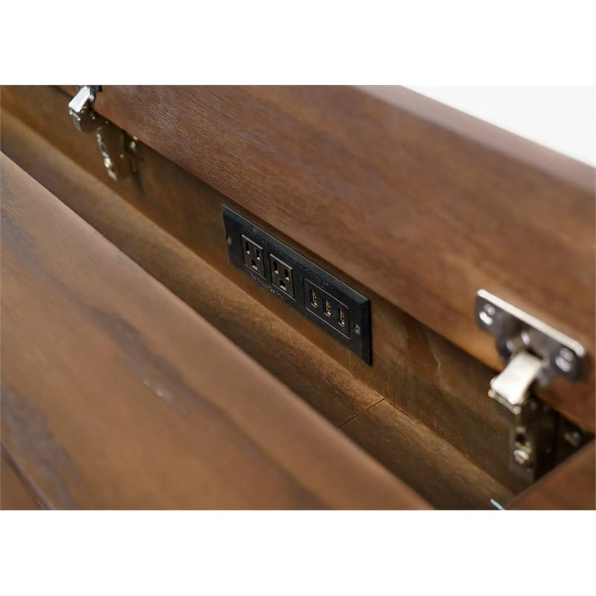 Brown Rustic Wood Sit/Stand Desk S8690