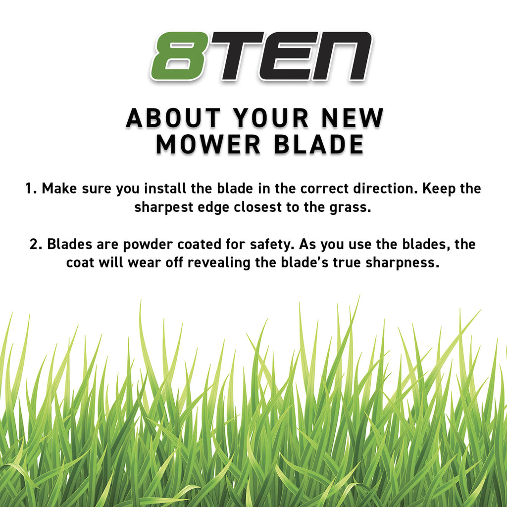 6 Pack 38 inch Green Lawn Mower Blade X275327