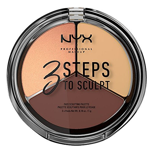 3 Steps to Sculpt Face Sculpting Contour Palette - Fair I55102