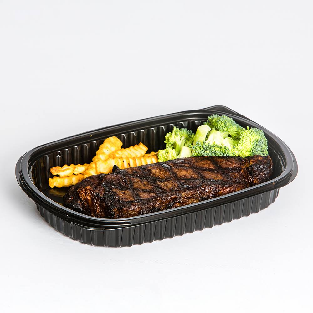 Black 32 oz Polypropylene Food Container O5678