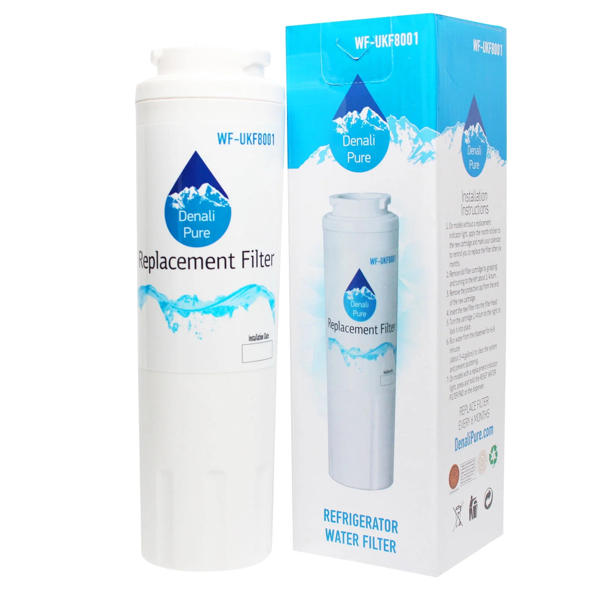 6-Pack Refrigerator Water Filter Cartridge L52610