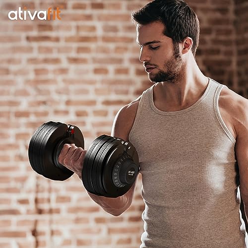 Adjustable Dumbbell Set with Anti-slip Handle C8244