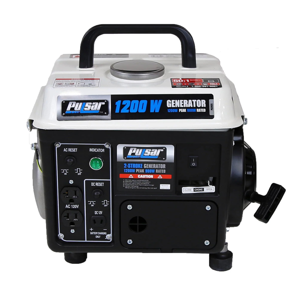 1200 Peak Watt 900 Running Watt Portable Gas Powered Generator V2552