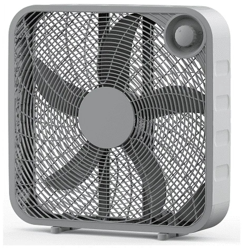 Black 3-Speed Portable Box Fan O424964