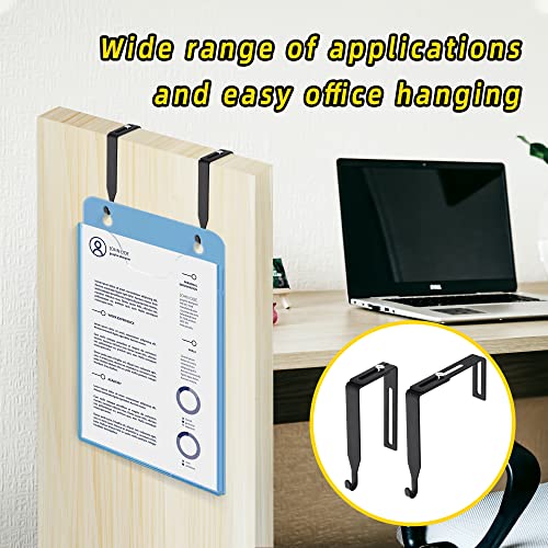 12 Pcs Adjustable Metal Cubicle Wall Hooks with Cross Screwdriver R181281