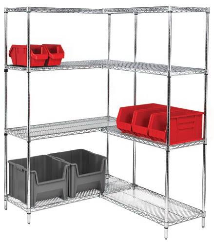 Chrome Wire Shelving Unit J99296