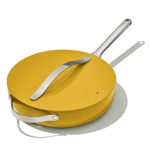 Nonstick Ceramic Sauté Pan with Lid 4.5 qt 11.8" Gray U3884