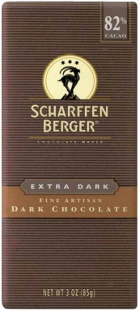 Extra Dark Chocolate Bars, 3 Ounce (Pack of 6) F844329