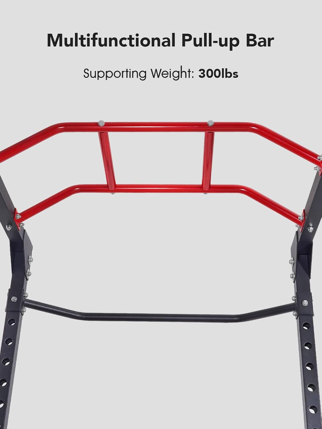 Power Cage Squat Rack with J-Hooks Heavy Duty 1000 lbs Capacity N7274