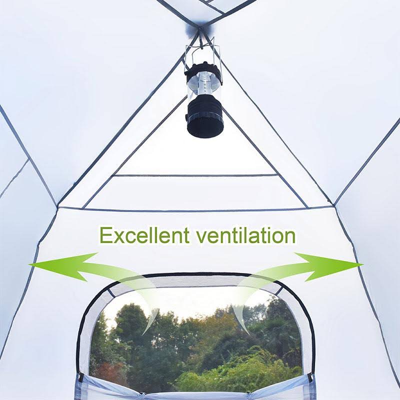 6 Person Instant Cabin Camping Tent Orange H798821