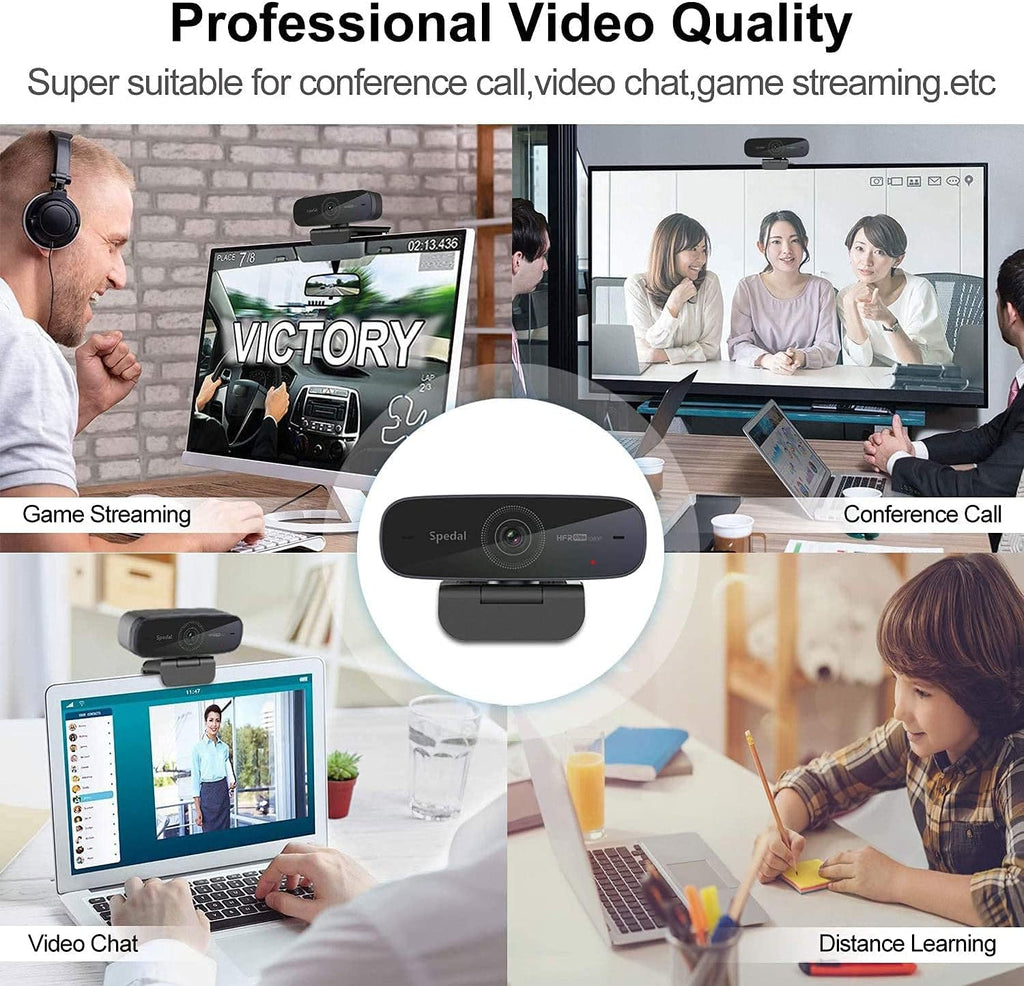 1080P 60fps Webcam with Dual Microphone P4144