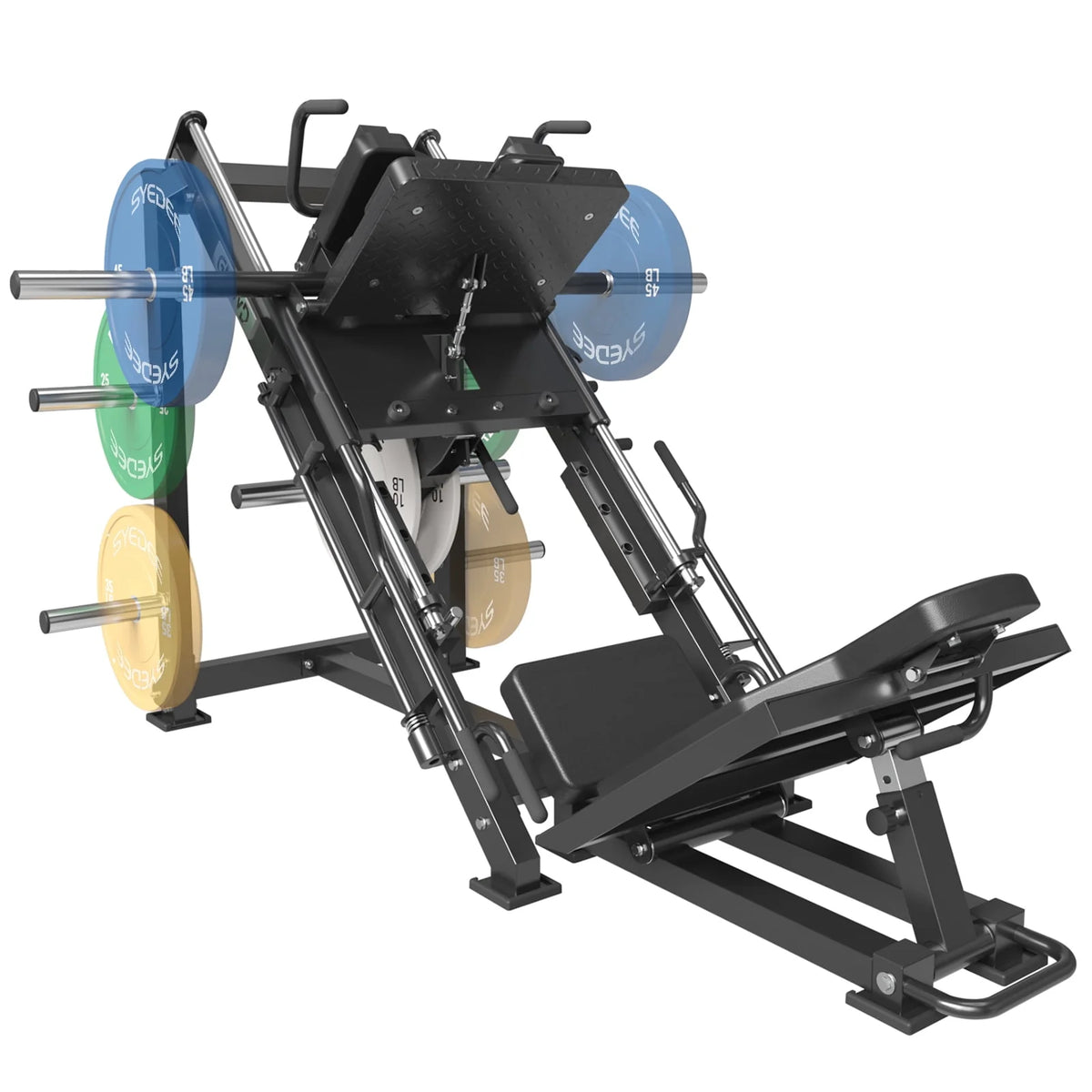 Leg Press Hack Squat Machine with Weight Storage P65922