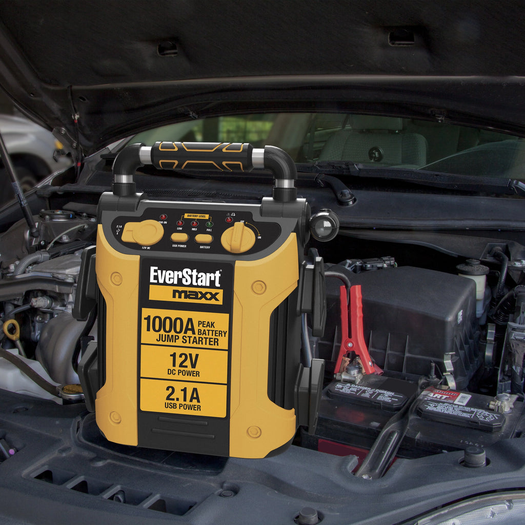 1000 Peak Amp Jump Starter with LED Light, DC and USB Port X9850