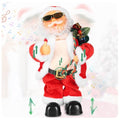 Animated Singing Dancing Christmas Plush Santa Dolls J49124