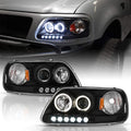 Black LED Projector Headlights Headlamps B76531