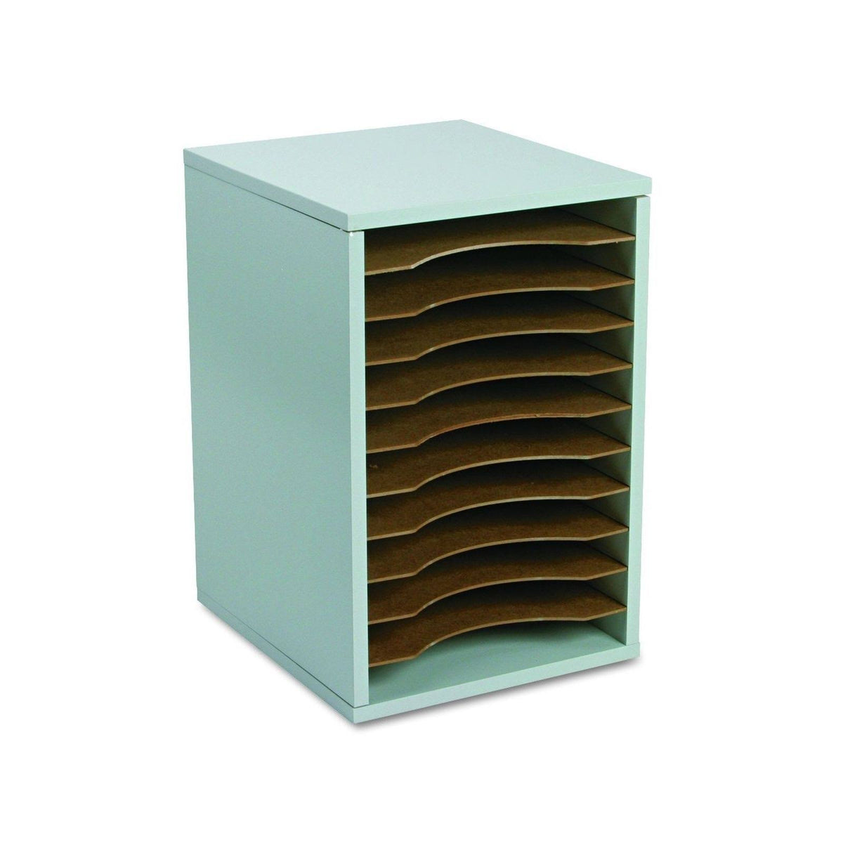 Gray 11 Compartment Vertical Desk Top Sorter S855342