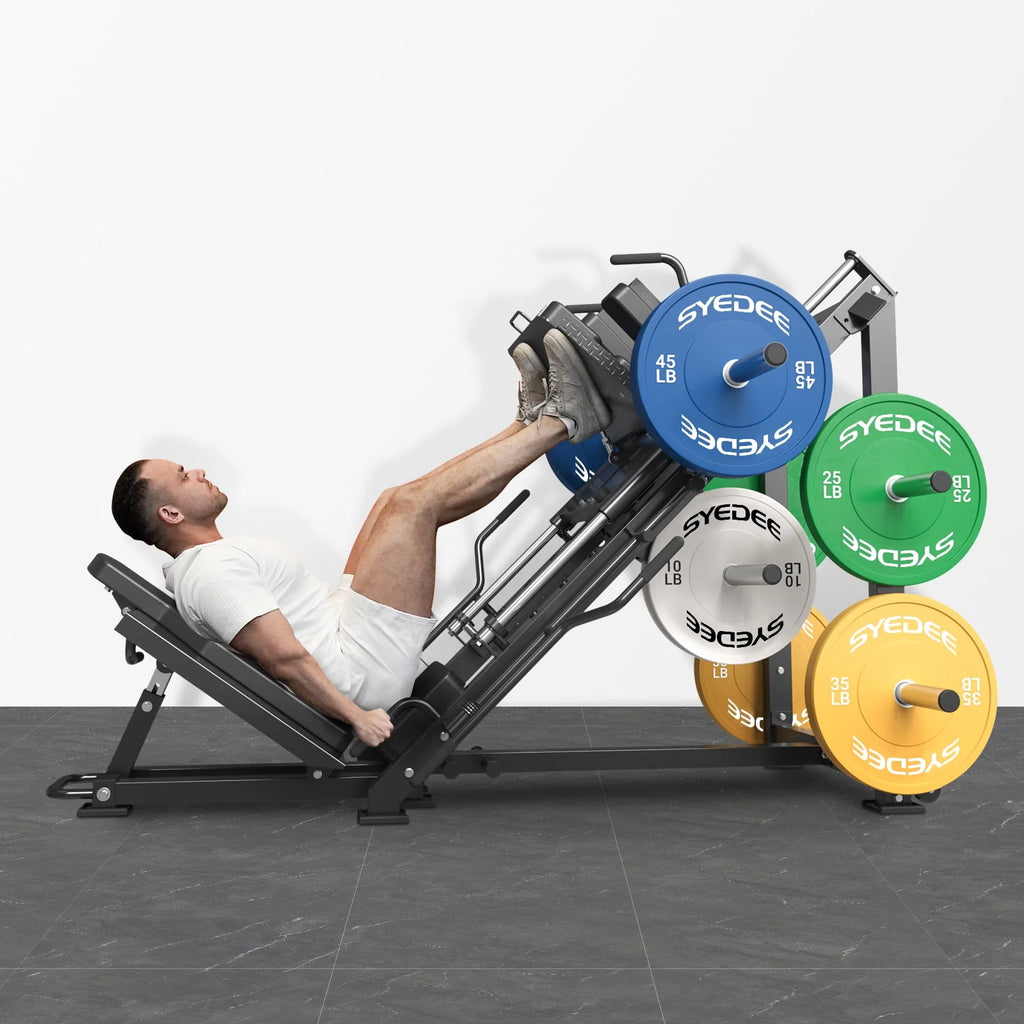 Leg Press Hack Squat Machine with Weight Storage P65922