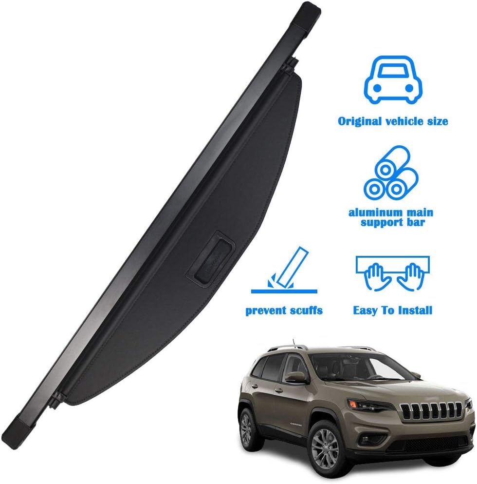 Black Retractable Cargo Cover T2107