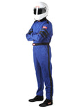 Tall Medium Blue Single Layer One-Piece Driving Suit D35653