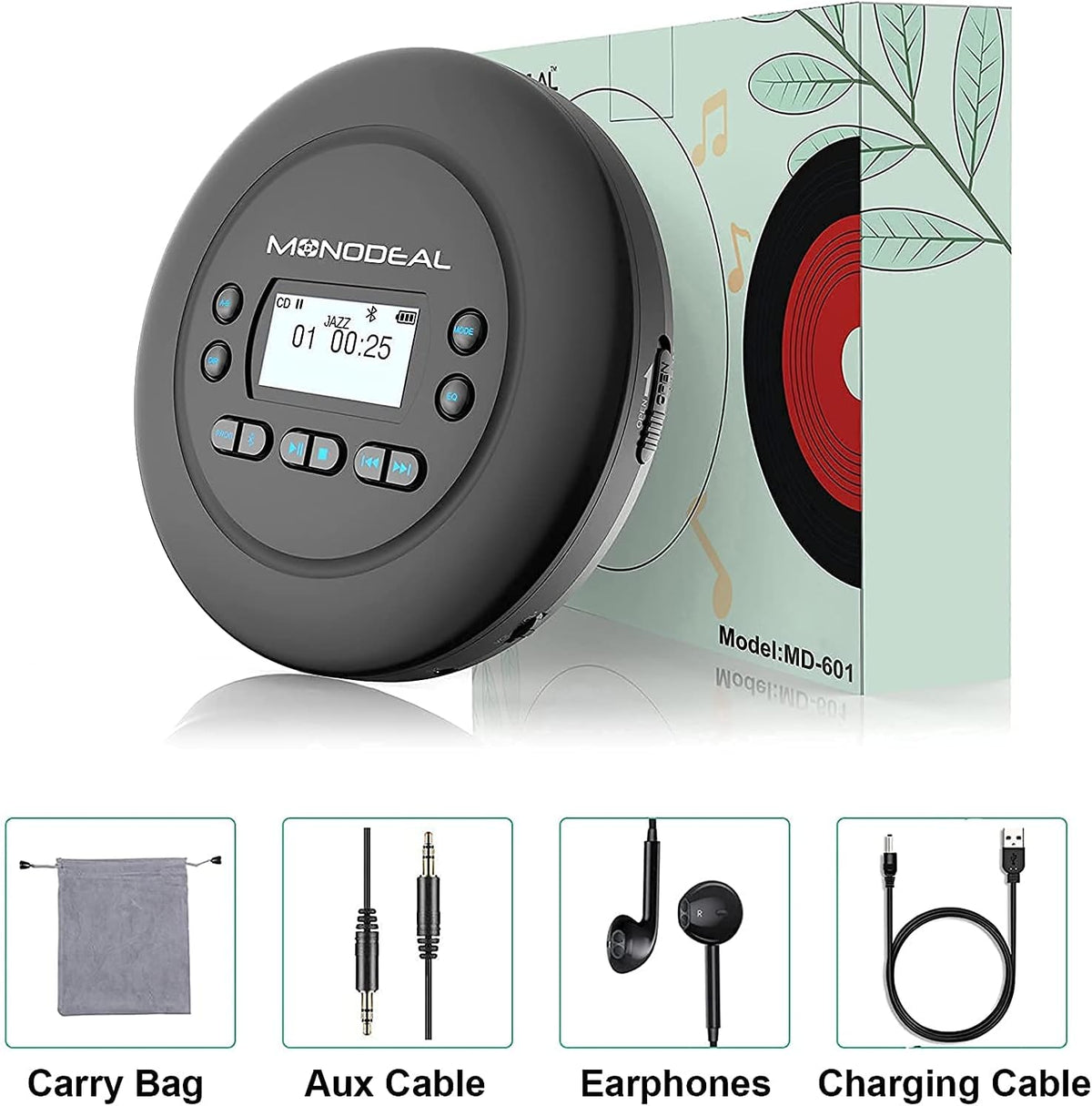 Portable Bluetooth CD Player Z119963