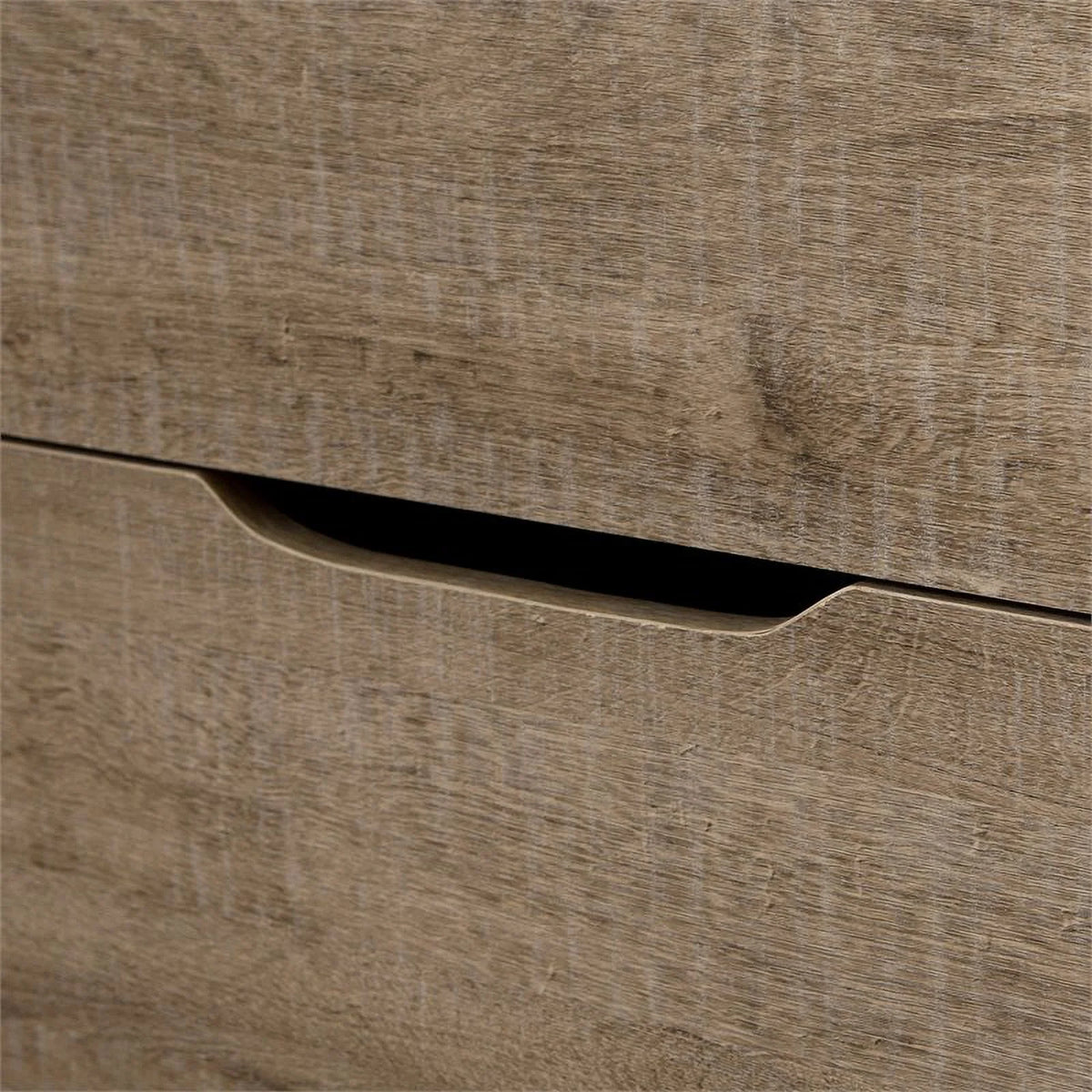 Modern 6 Drawer Weathered Oak Dresser Y576