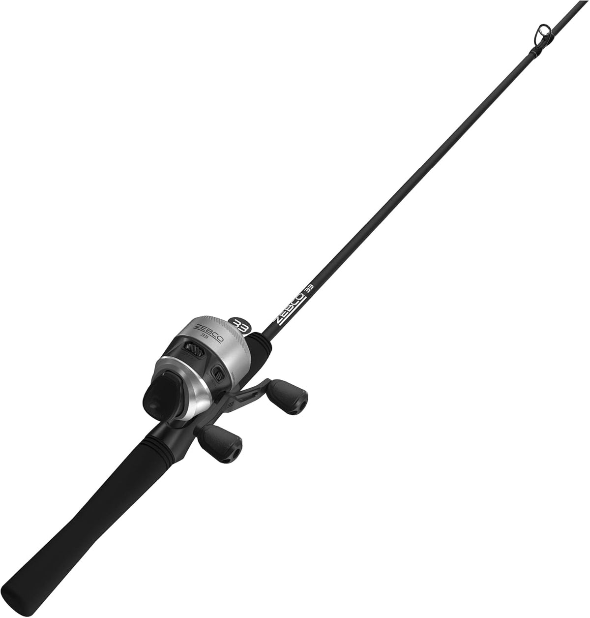 6-Foot Spincast Reel and Fishing Rod Combos Silver Black H368475