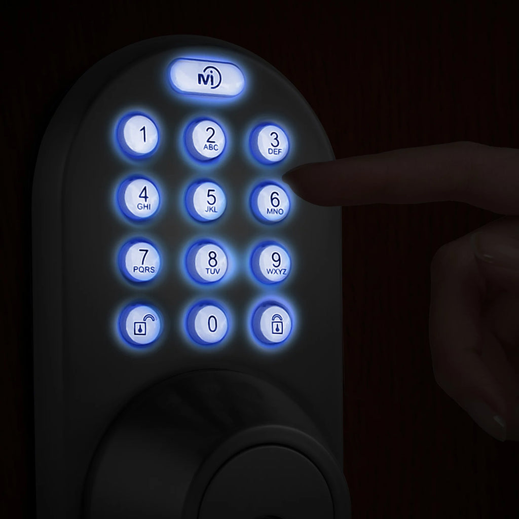 Keyless Entry Deadbolt Door Lock with Electronic Digital Keypad Polished Brass U3060