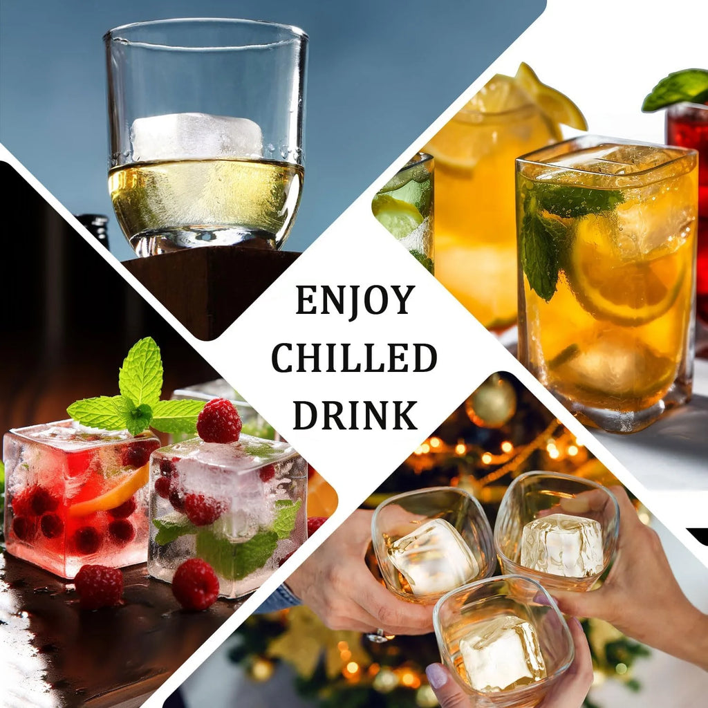Large Square Silicone Ice Cube Tray 2Pack G4143