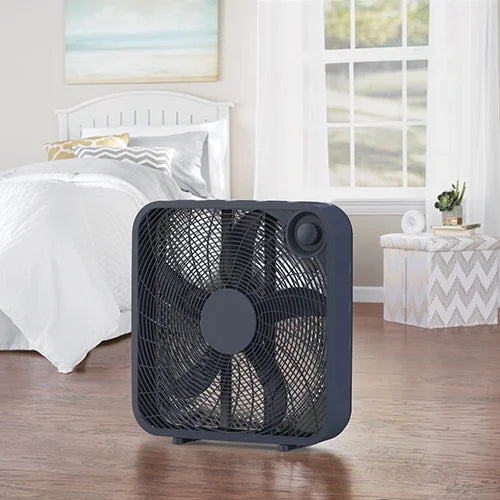 Black 3-Speed Portable Box Fan O424964