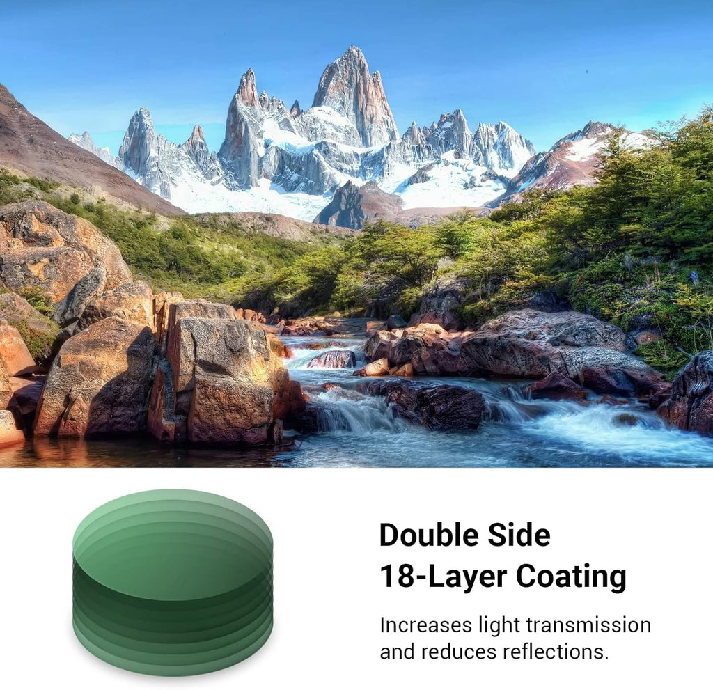 77mm Ultra Slim 18 Layer Coating Circular Polarizer Filter U1250