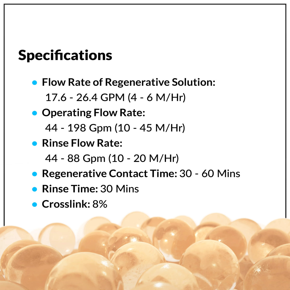 1/2 CuFt Cation Water Softener Resin Media Y981741