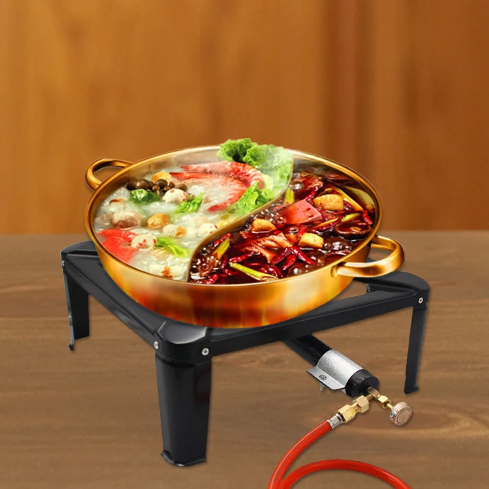 Cast Iron Camping Stove Portable Gas Stove Propane Stove Compact Cooktop S468682