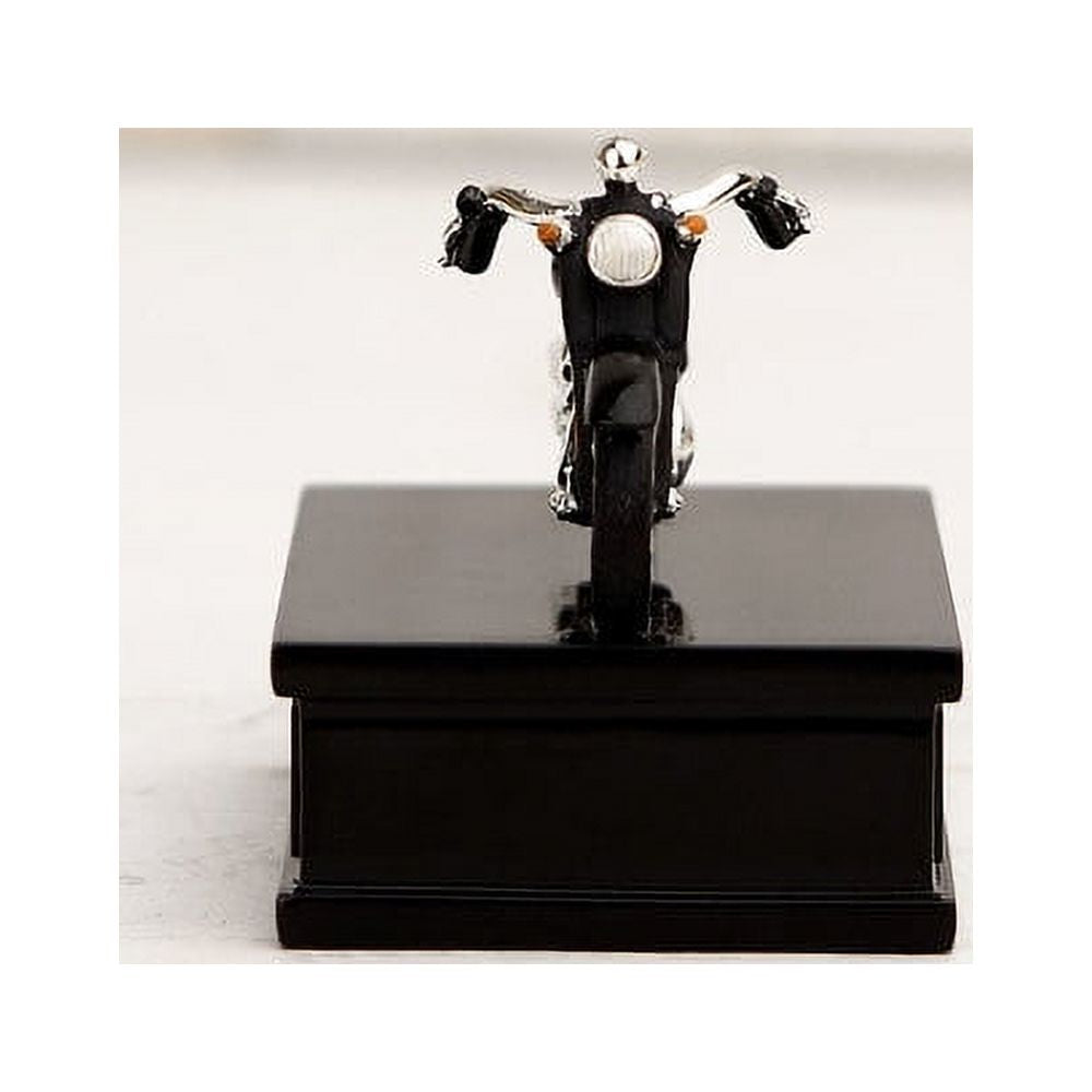 Mini Black & Chrome Motorcycle Keepsake Urn B50636