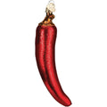 Red Chili Pepper Glass Blown Ornament, 5.5" E76560