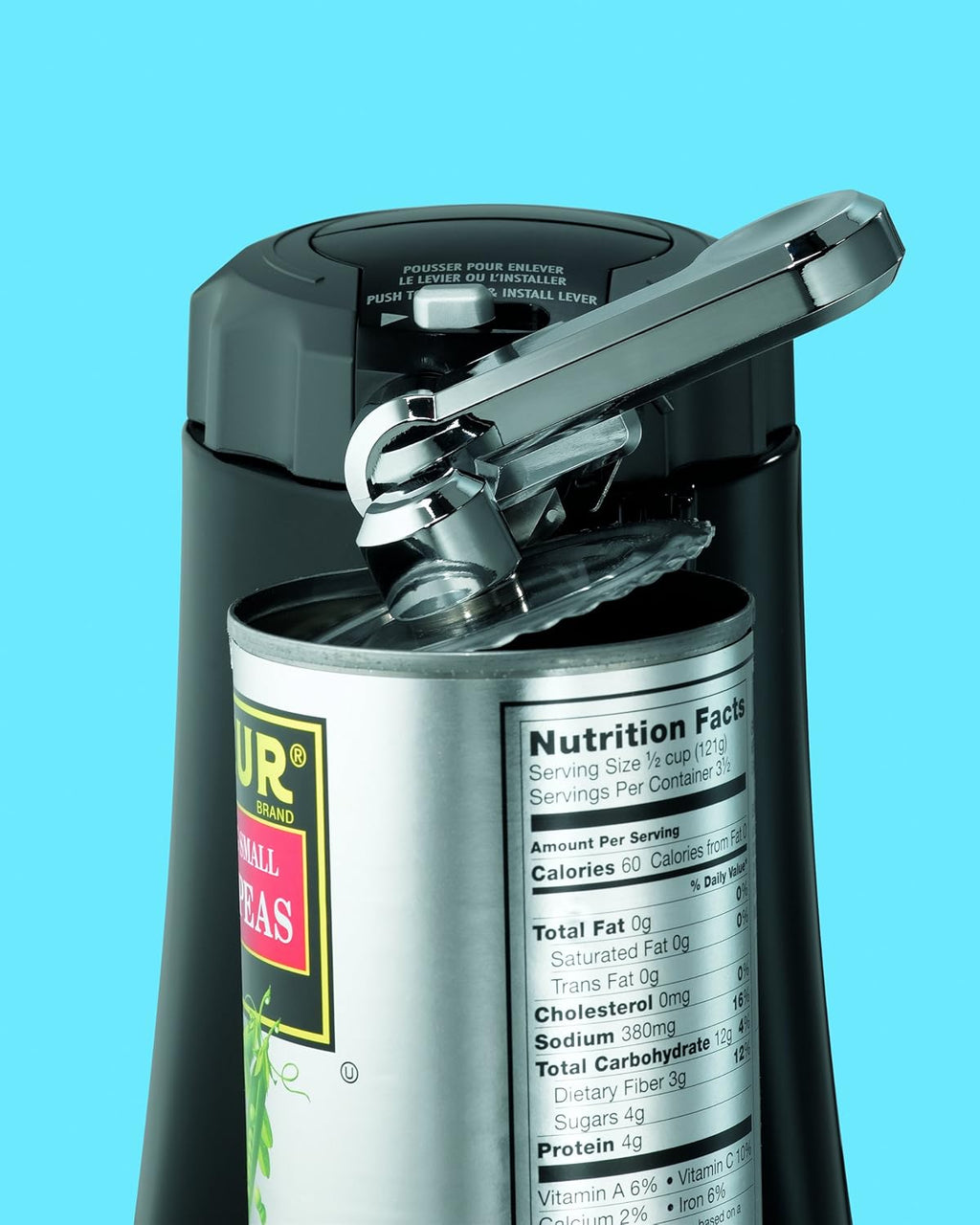Black Electric Can Opener with Multi-Tool and Jar Lid Remover J802200