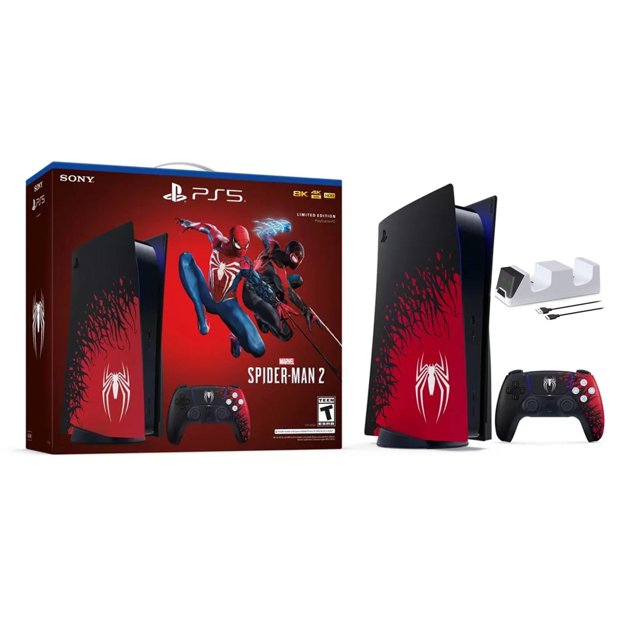 PS5 825GB Gaming Console Bundle with Controller and Game Q41397