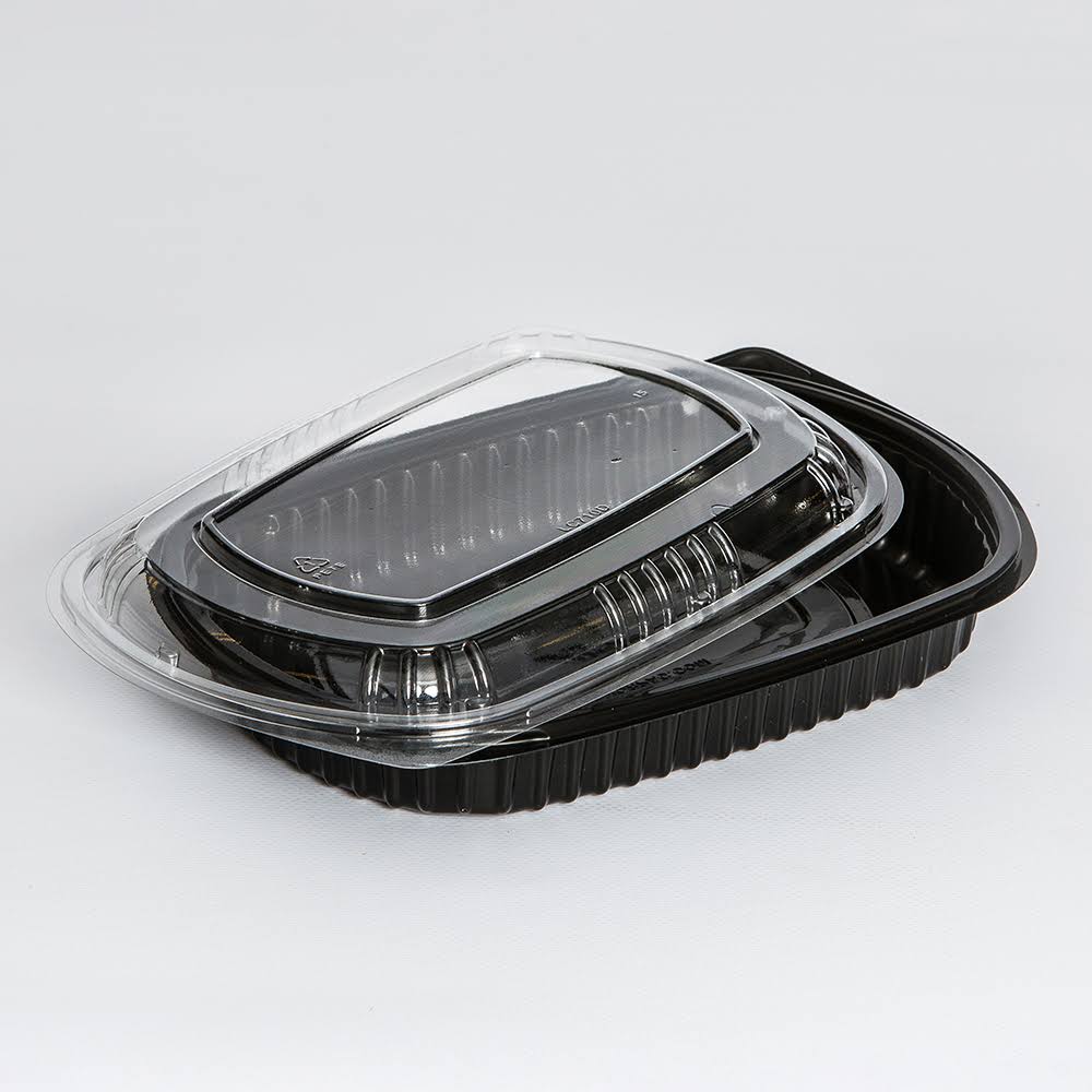 Black 32 oz Polypropylene Food Container O5678