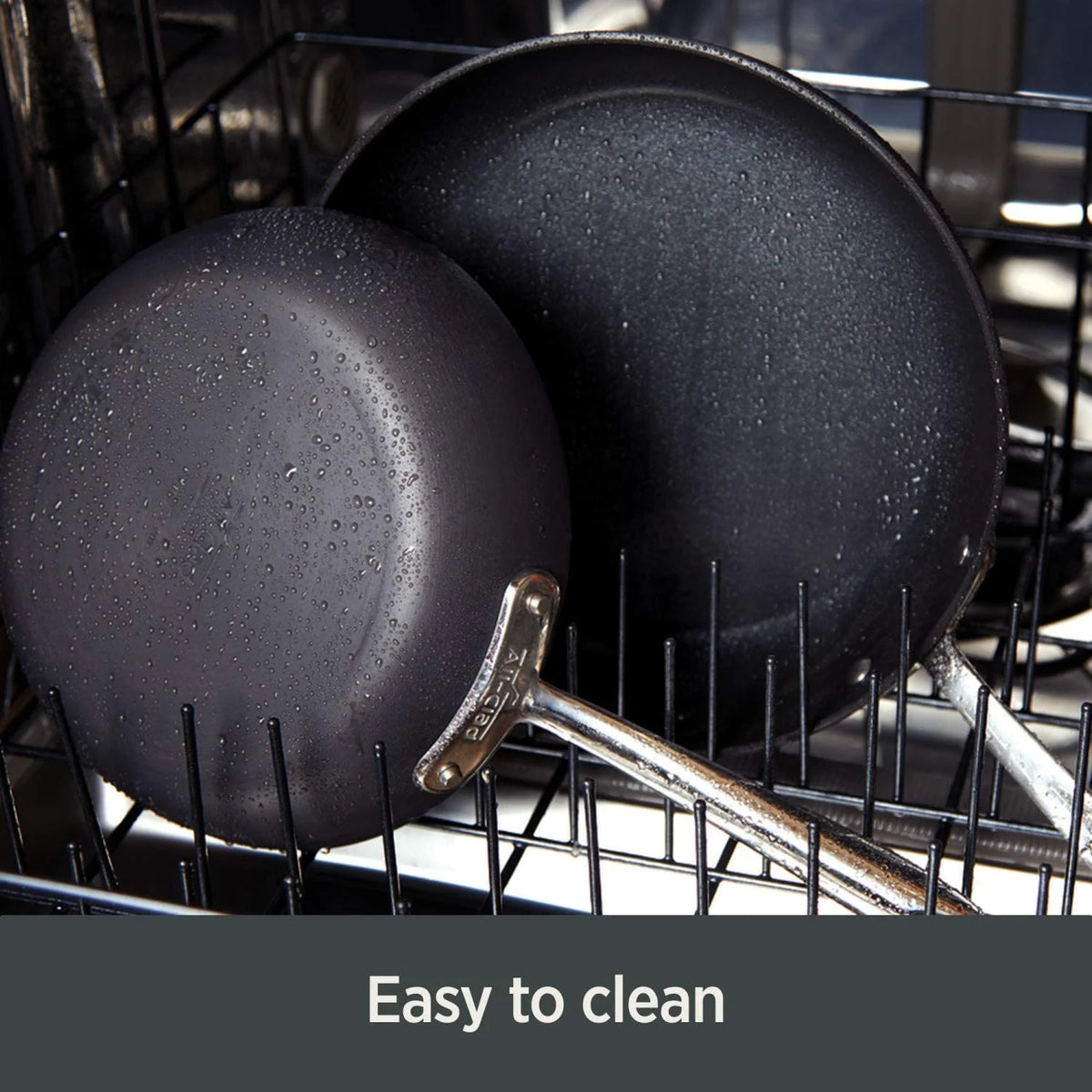 Hard Anodized Nonstick Fry Pan Set, 8.5 & 10.5 inch Q252
