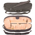 Half Moon 1/2 Violin Case with Tan Velour Interior D351