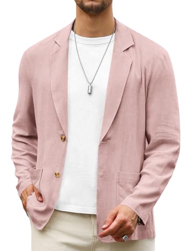 Mens Casual Linen Blazer Suit Jacket Z9204