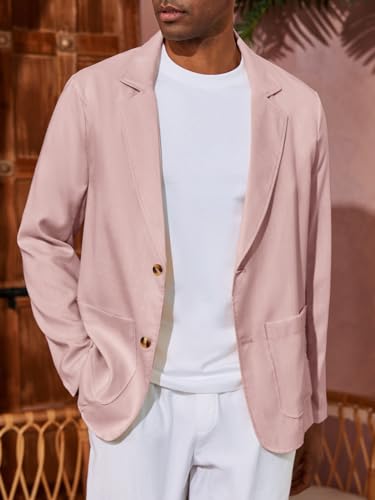 Mens Casual Linen Blazer Suit Jacket Z9204