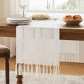 Charcoal 13x72 Inch Cotton Linen Table Runner O503