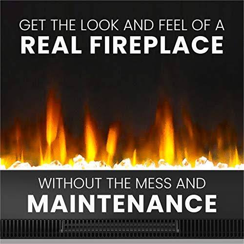42 in. Black Wall-Mount Electric Fireplace V674