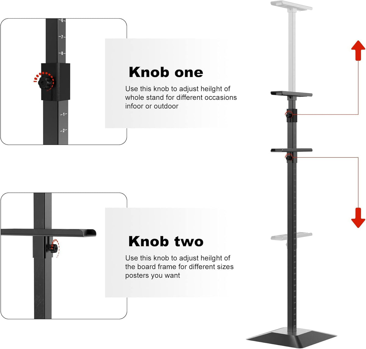 Poster Banner Stand with Scale Pole V6456