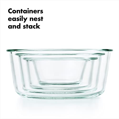 2 Cup Glass Food Storage Container Q493