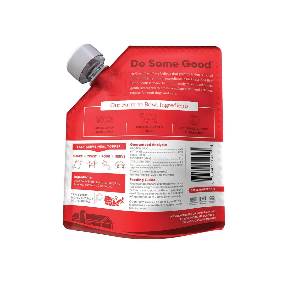 Grass-Fed Beef Bone Broth for Dogs & Cats V419162
