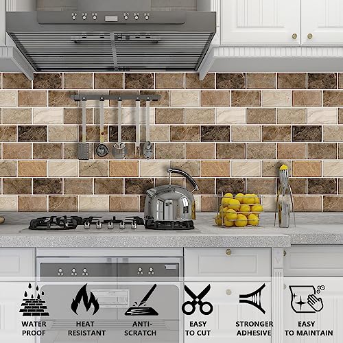 Gray Marble Look 12"x12" Self Adhesive Wall Tiles B41327