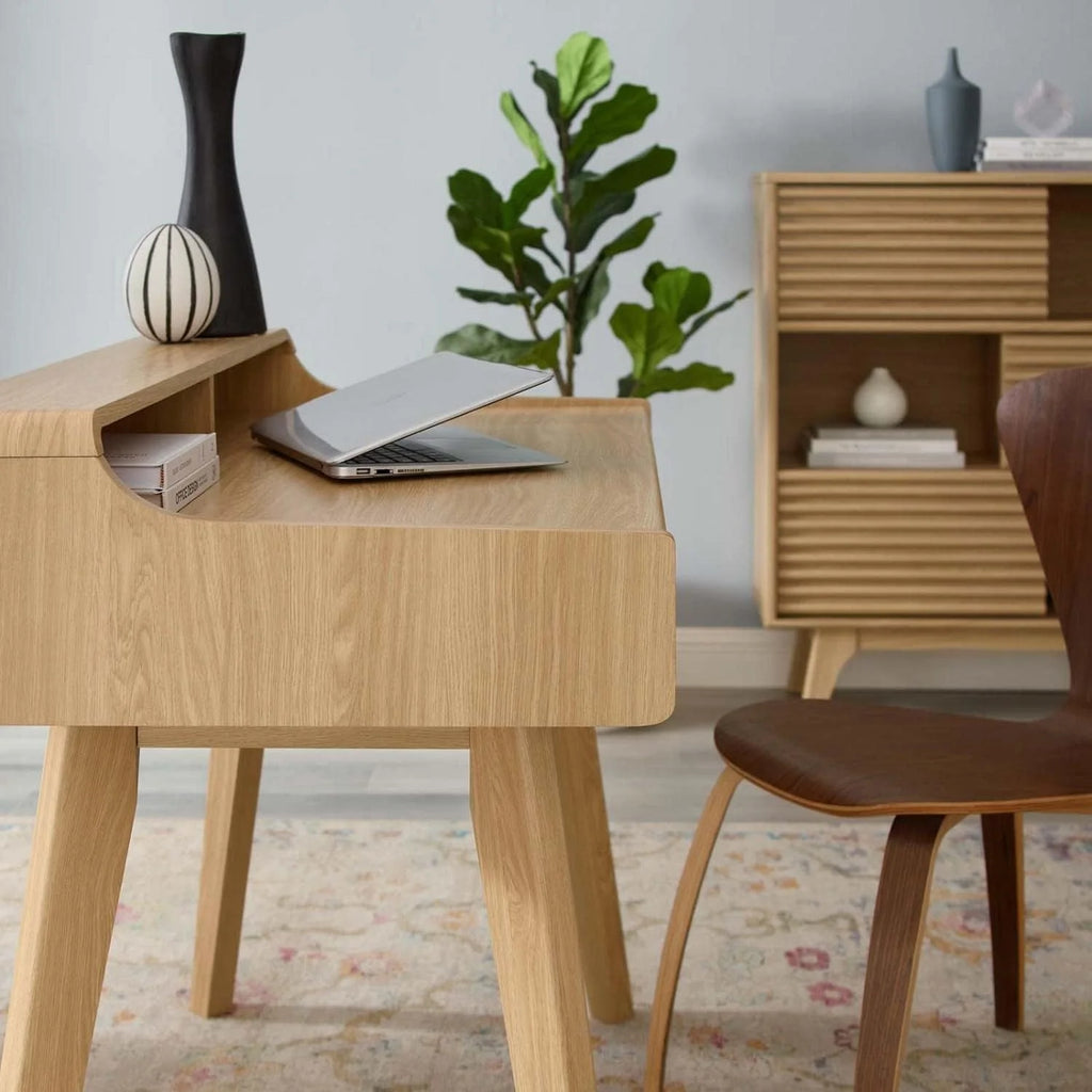 Modern Office File Cabinet in Walnut, Oak K34983