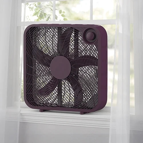 Black 3-Speed Portable Box Fan O424964