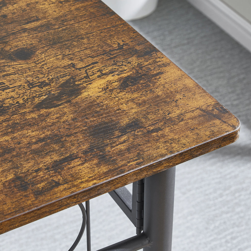 Folding Dining Table with Metal Frame C541